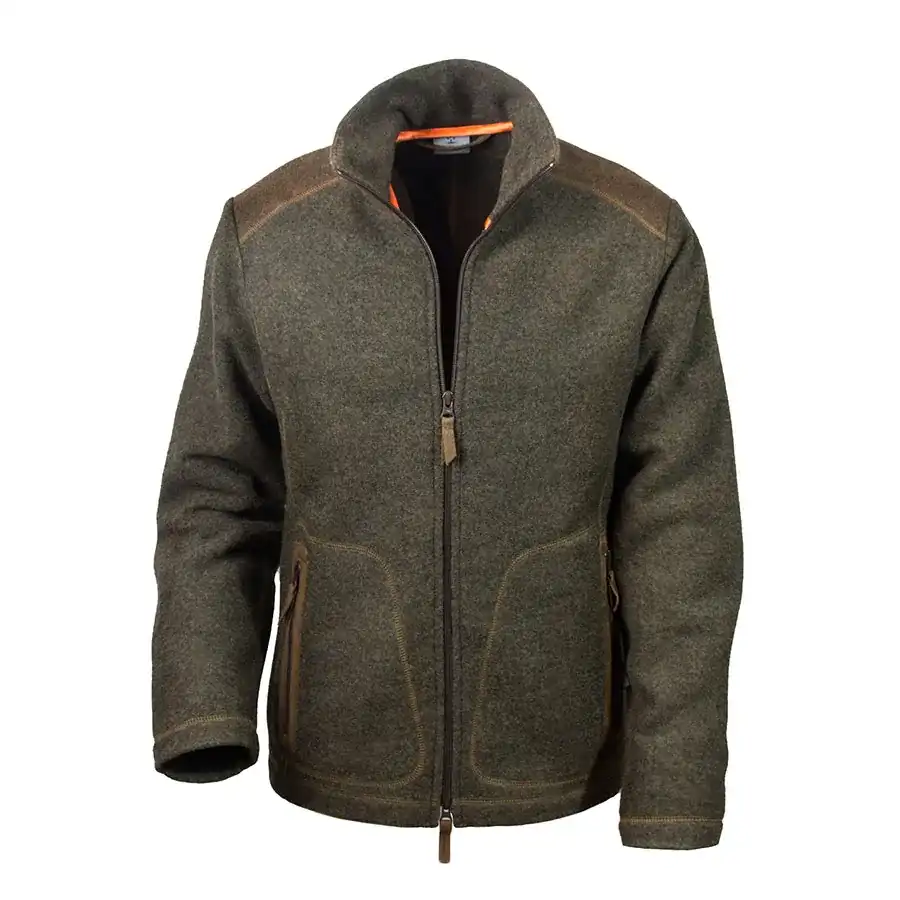 Loden-Fleecejacke "Urs" - schiefer
