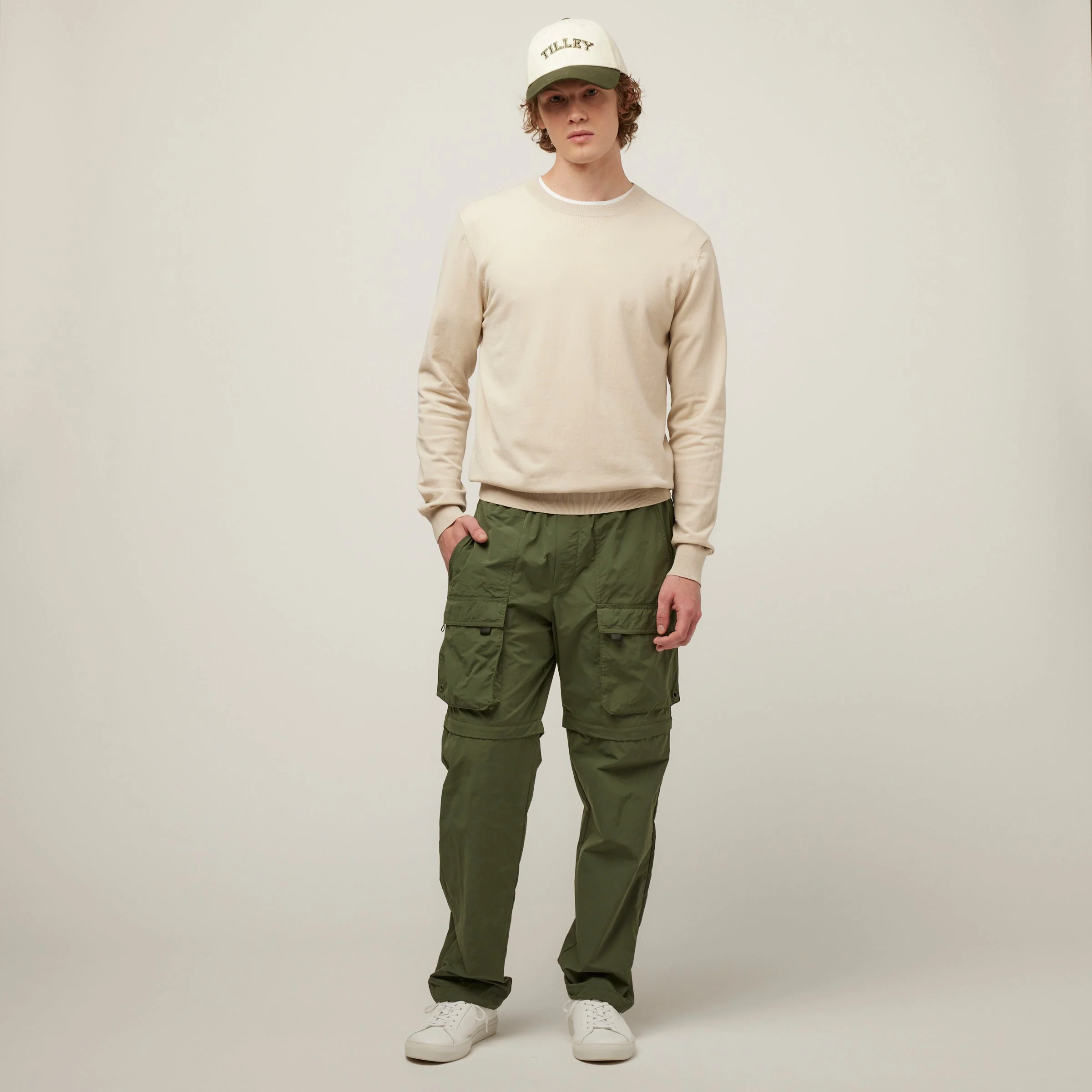 Tilley Tech Pull On Zip Off Pant "thyme" grün