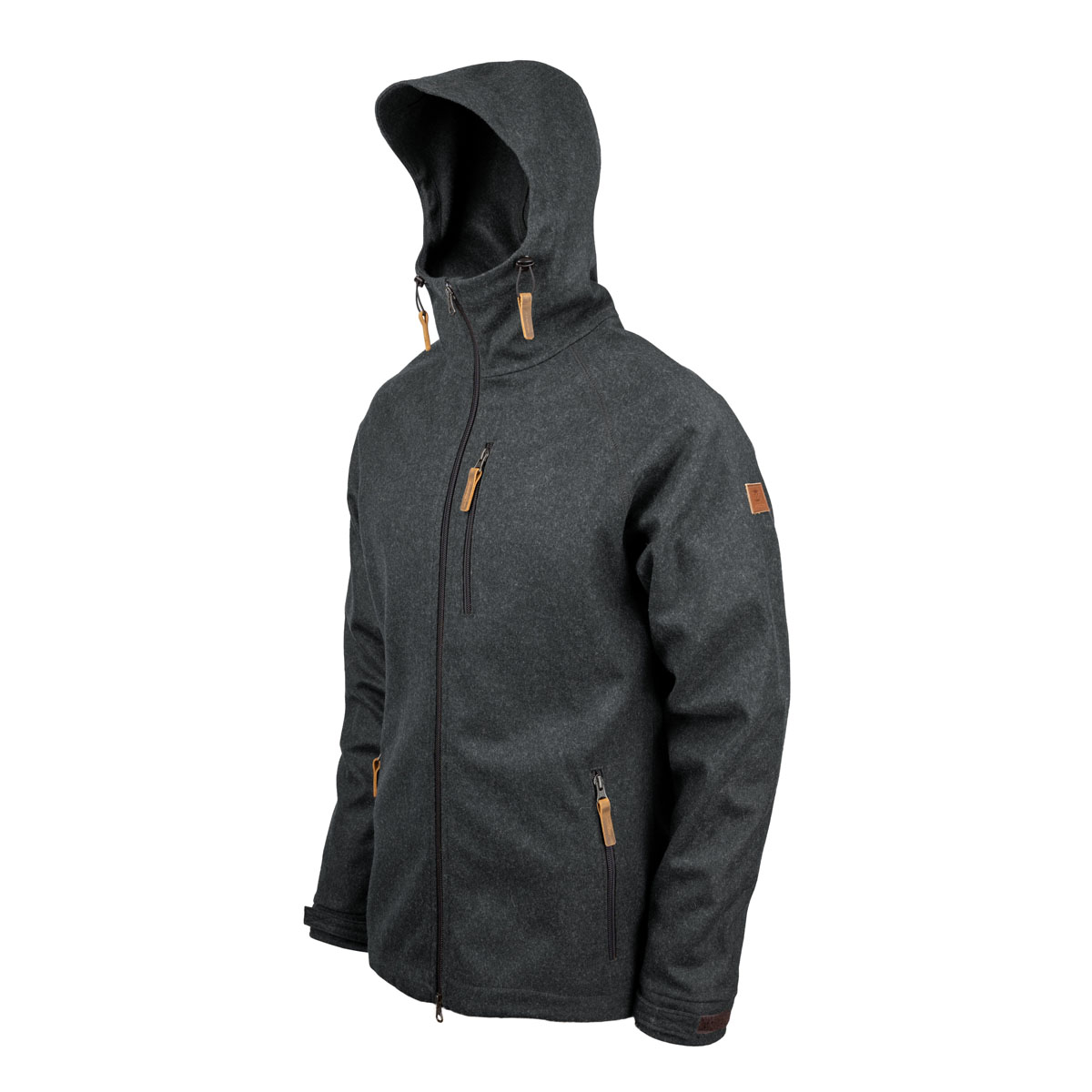 Herrenjacke "Kapuzenraudi", Graphit
