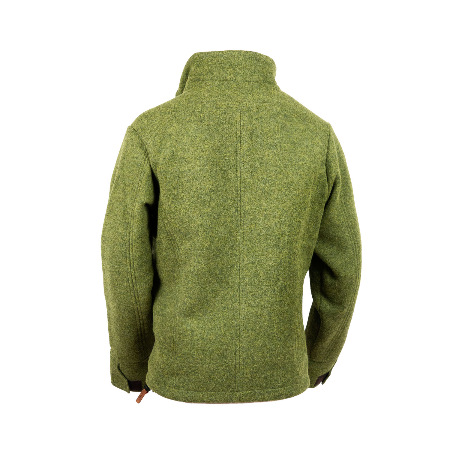 Wolljacke aus Loden grüne Lodenjacke, Rückseite