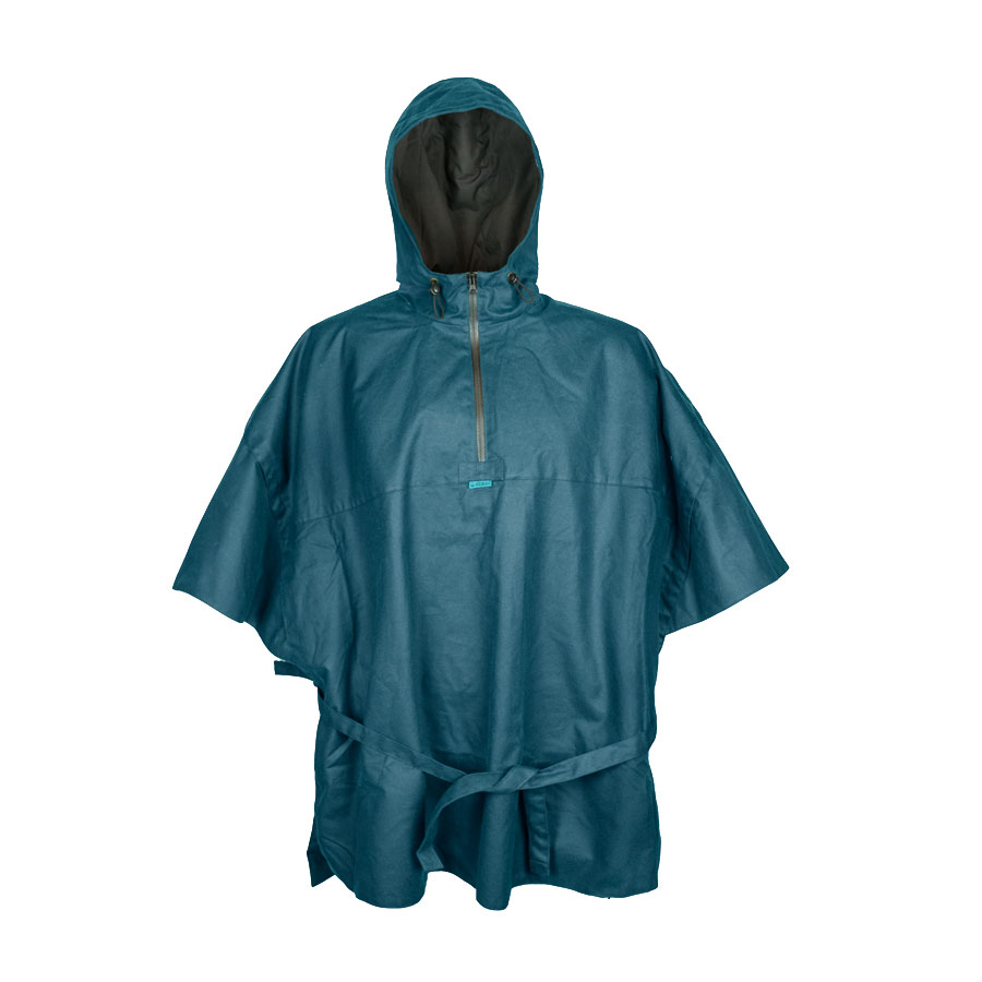 Regencape „Wassermann“ aus Waxcotton, Petrol Regencape „Wassermann“ aus Waxcotton, Petrol