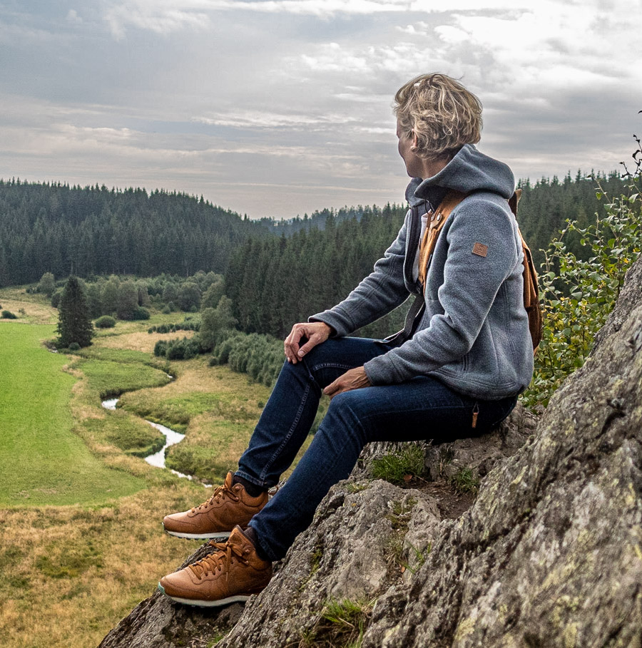 hellblaue Damenjacke aus Lodenfleece Lodenjacke für Damen, hellblau