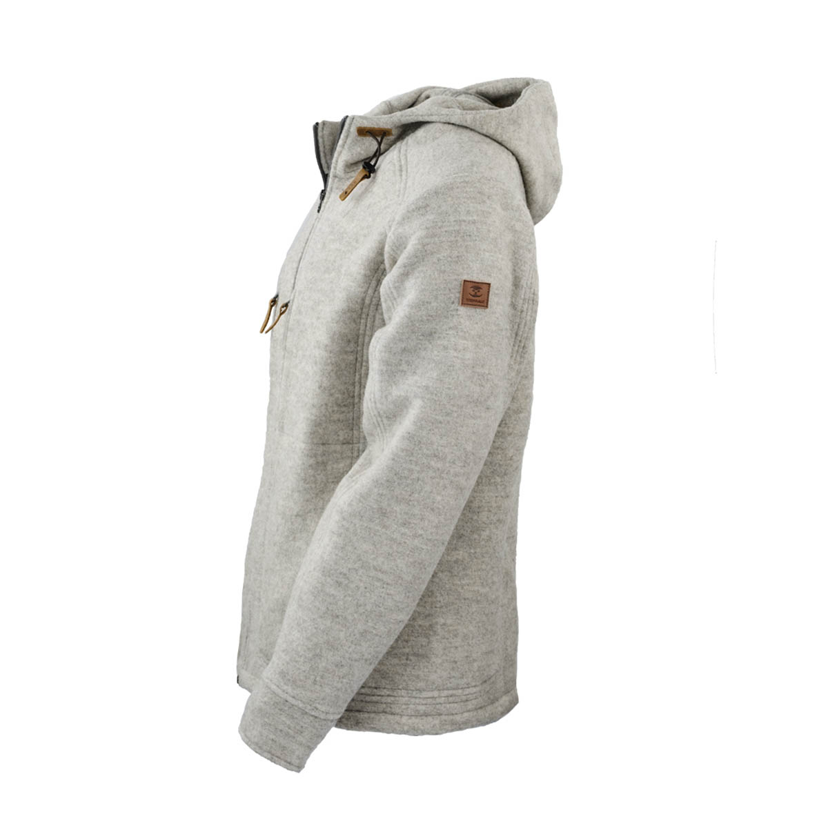 hellgraue Herrenjacke aus Loden hellgraue Lodenjacke mit Kapuze für Herren