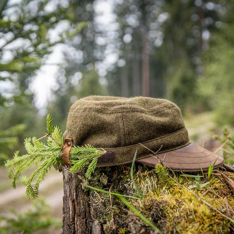 Fieldcap Muetze aus Loden Loden Fieldcap Muetze