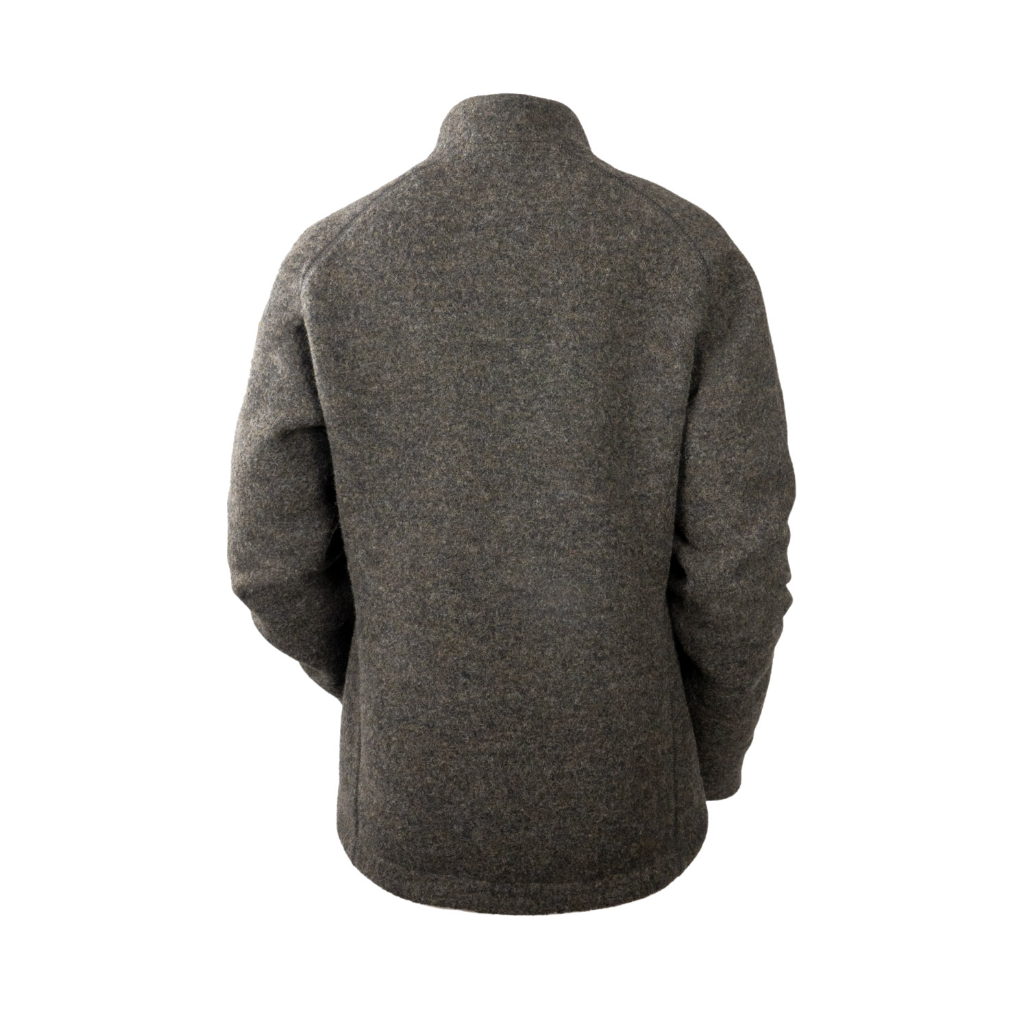 Loden-Fahrradjacke Rückansicht Rückansicht der Loden-Fahrradjacke