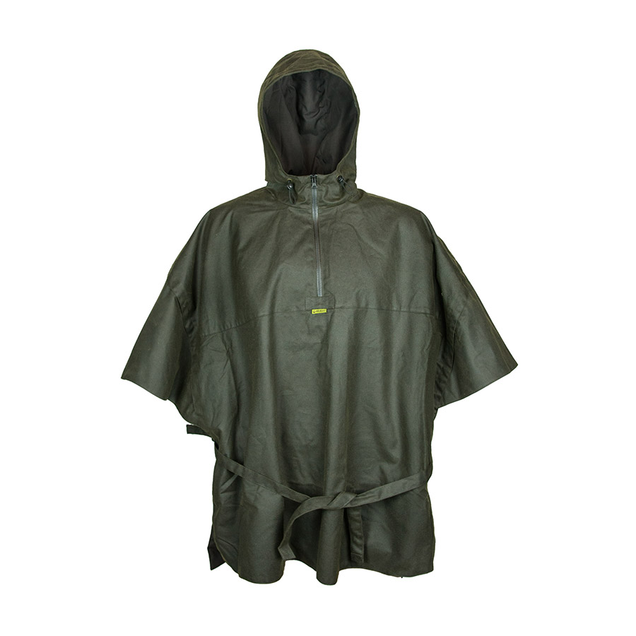 Regencape "Wassermann" aus Waxcotton, Oliv Regencape "Wassermann" aus Waxcotton, Oliv