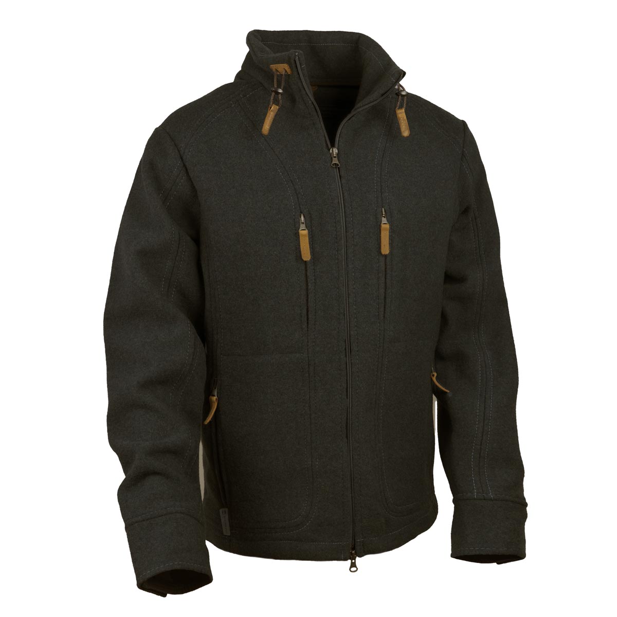schwarze Lodenjacke schwarze Wolljacke aus Loden