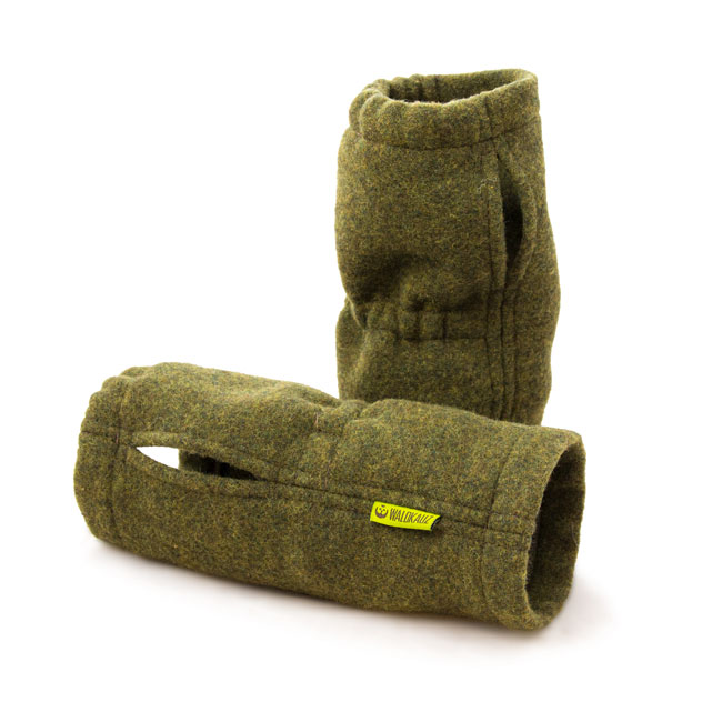 WALDKAUZ Pulswärmer aus Lodenfleece, Grün WALDKAUZ Pulswärmer aus Lodenfleece, Grün