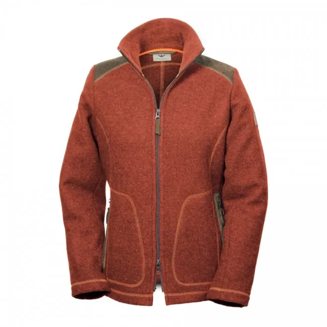 Loden-Fleecejacke "Adele" , Jaspisrot