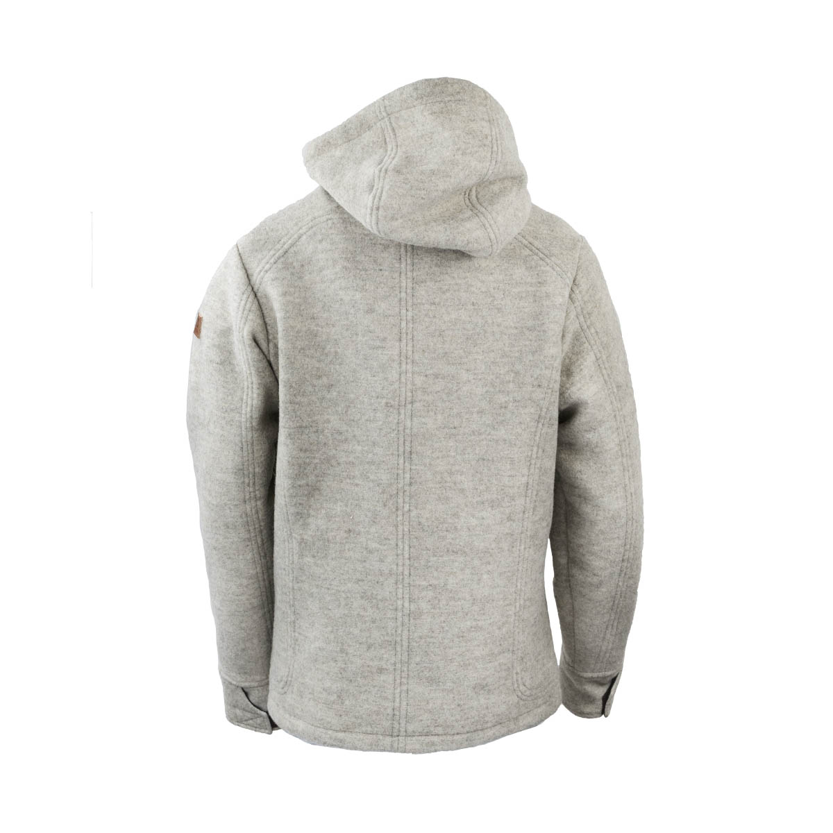 hellgraue Lodenjacke mit Kapuze für Herren Lodenjacke Herren hellgrau