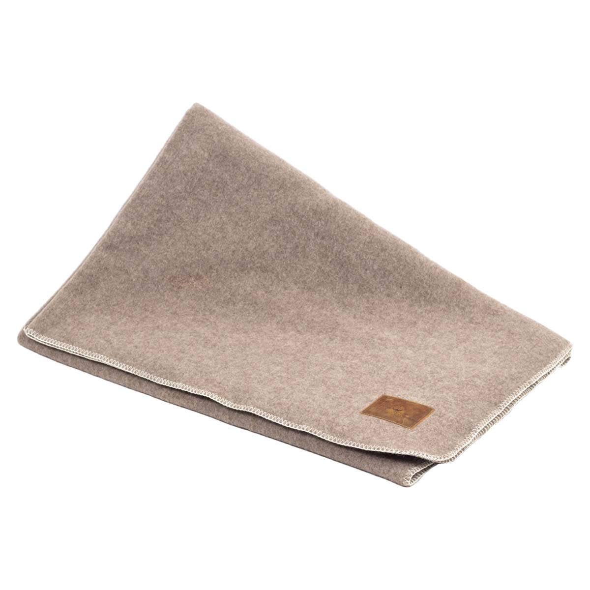 Kamin-Decke "Doublette" aus mongolischer Wolle, beige