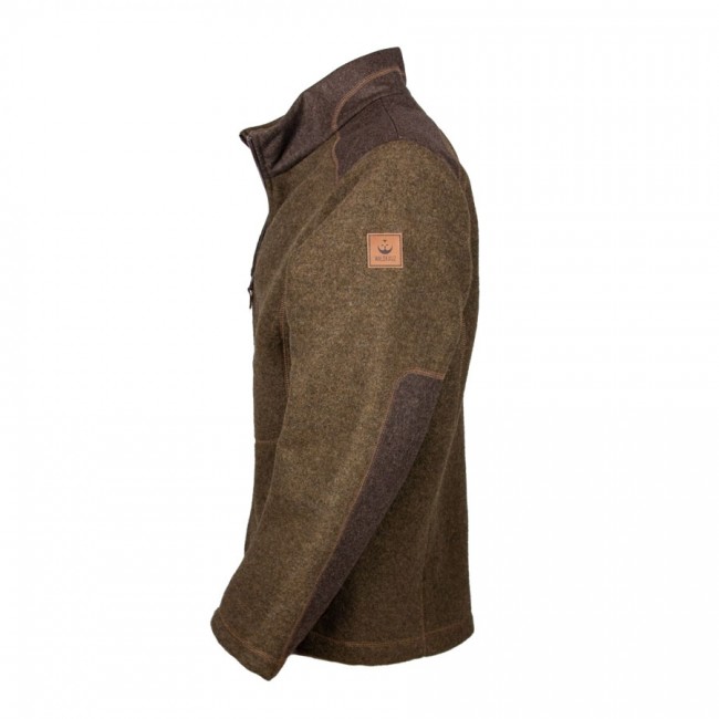 hellbraune Herrenjacke aus Lodenfleece hellbraune Lodenjacke für Männer