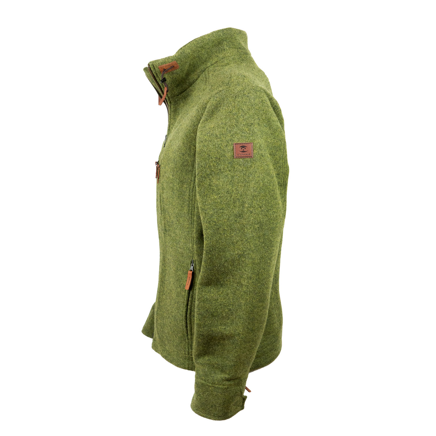 Wolljacke aus Lodenfleece Lodenjacke, grün