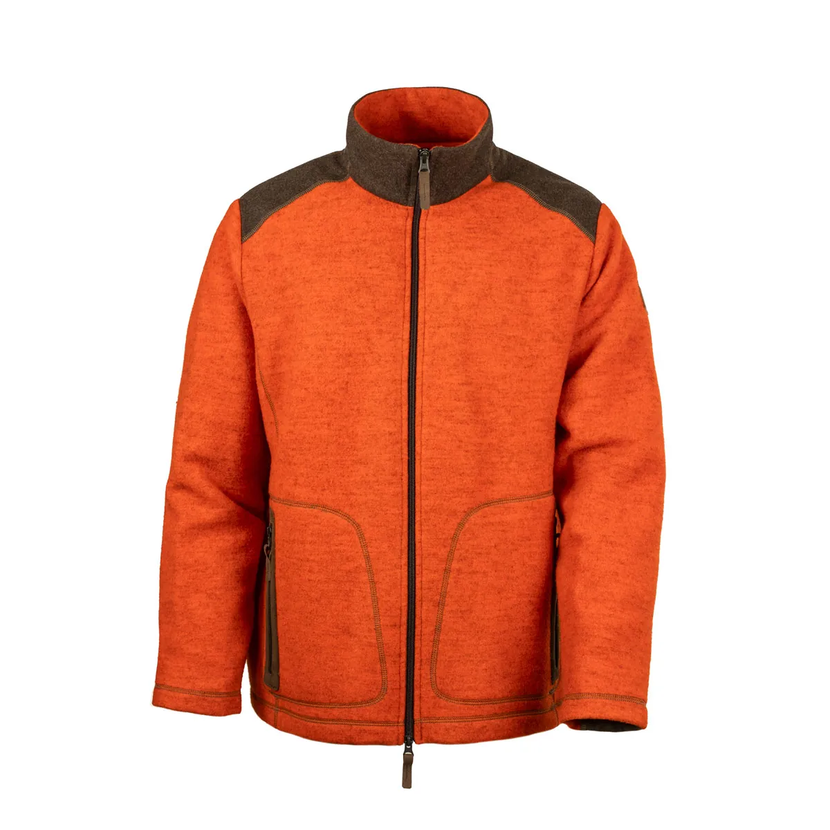 Loden-Fleecejacke "Urs" , orange