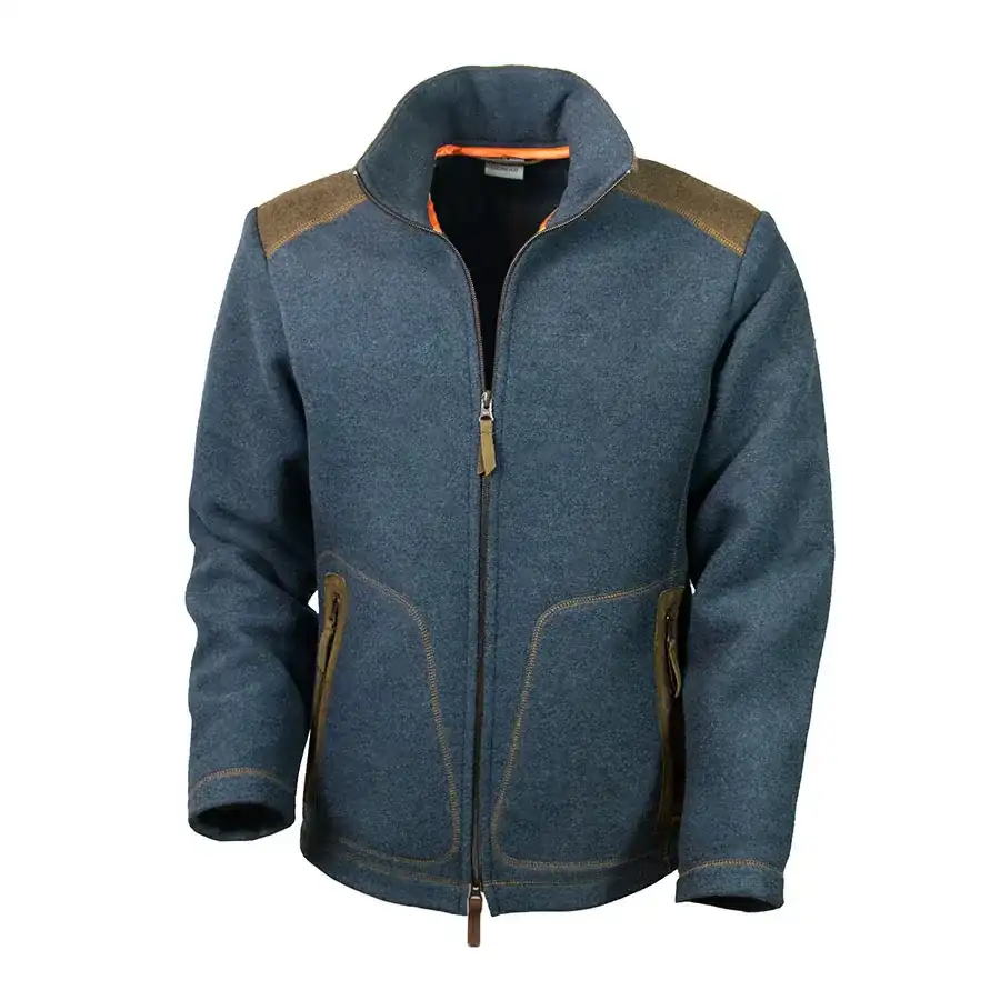 Loden-Fleecejacke "Urs" - petrolblau