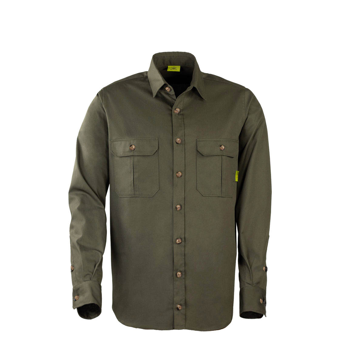 Outdoorhemd grün Polycotton Hemd grün