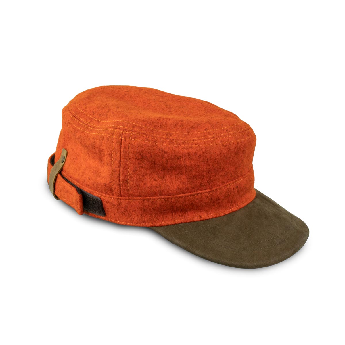 Loden Field Cap "Schirmling", Orange Loden Field Cap "Schirmling", Orange